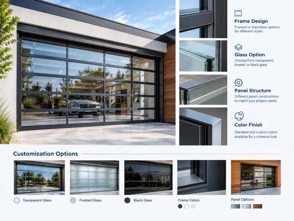 Custom Glass Aluminium Garage Door Custom Glass Aluminium Garage Door
