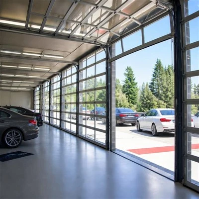 Commercial Glass Sectional Doors